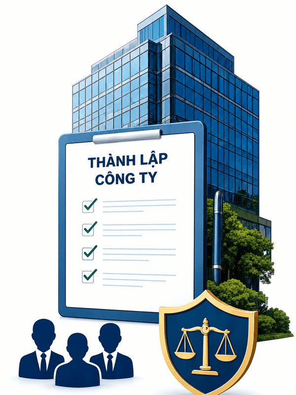 Minh họa dịch vụ pháp lý thành lập công ty